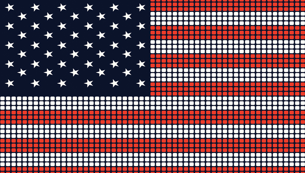 American flag concept