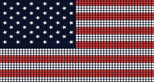 American flag concept art