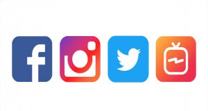 Social media app icons