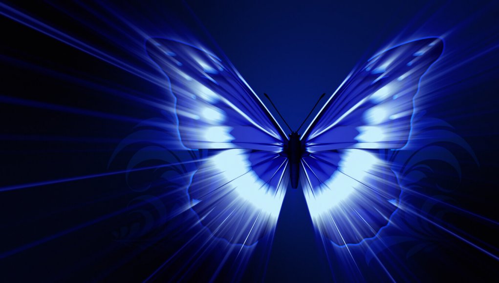 Image of an electronic butterfly