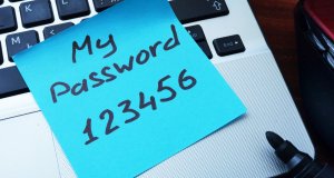 Password written on paper