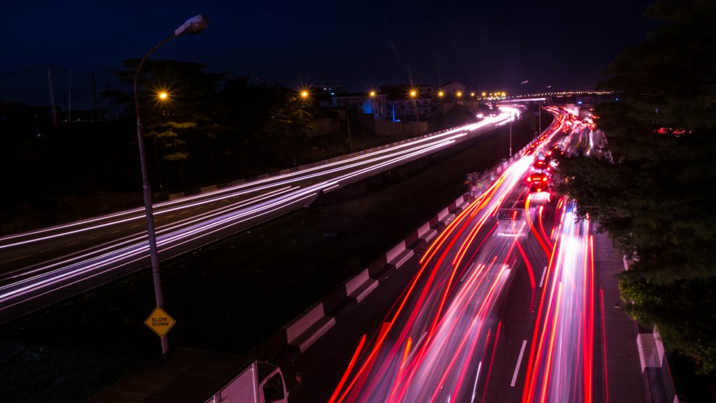 Long exposure, Lagos, Nigeria at night