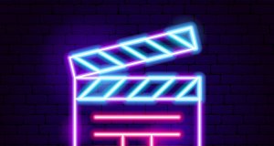 Neon movie clapper