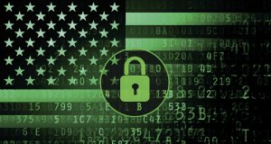 American flag - cyber security