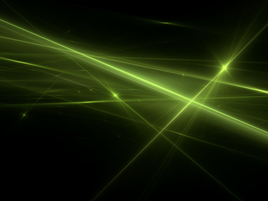 Green laser lights effect in black background