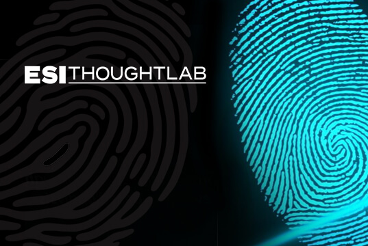 Image depicting thumb print and ESI ThouthLab logo