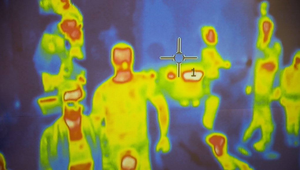 Temperature checks and thermal scans concept