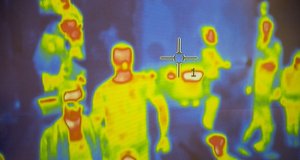 Temperature checks and thermal scans concept