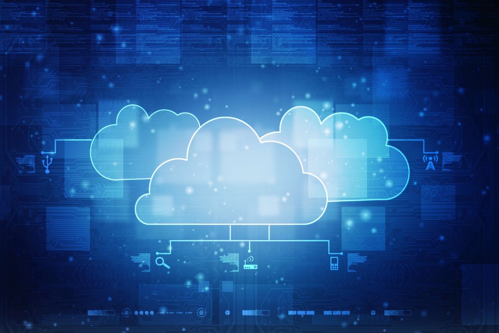 Cloud computing and cloud security concept