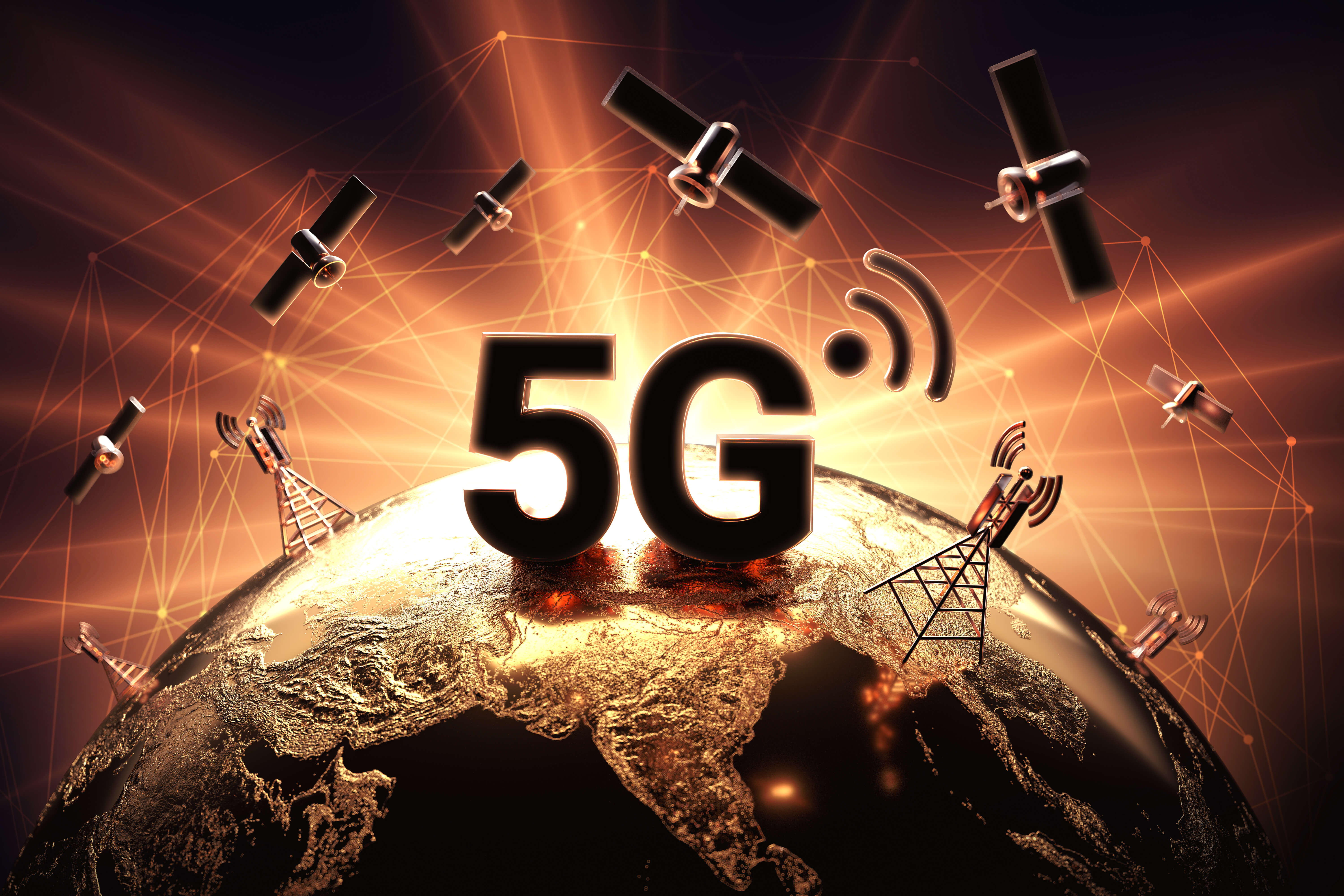 5G adoption and network wireless, and enterprise 5G adoption concept