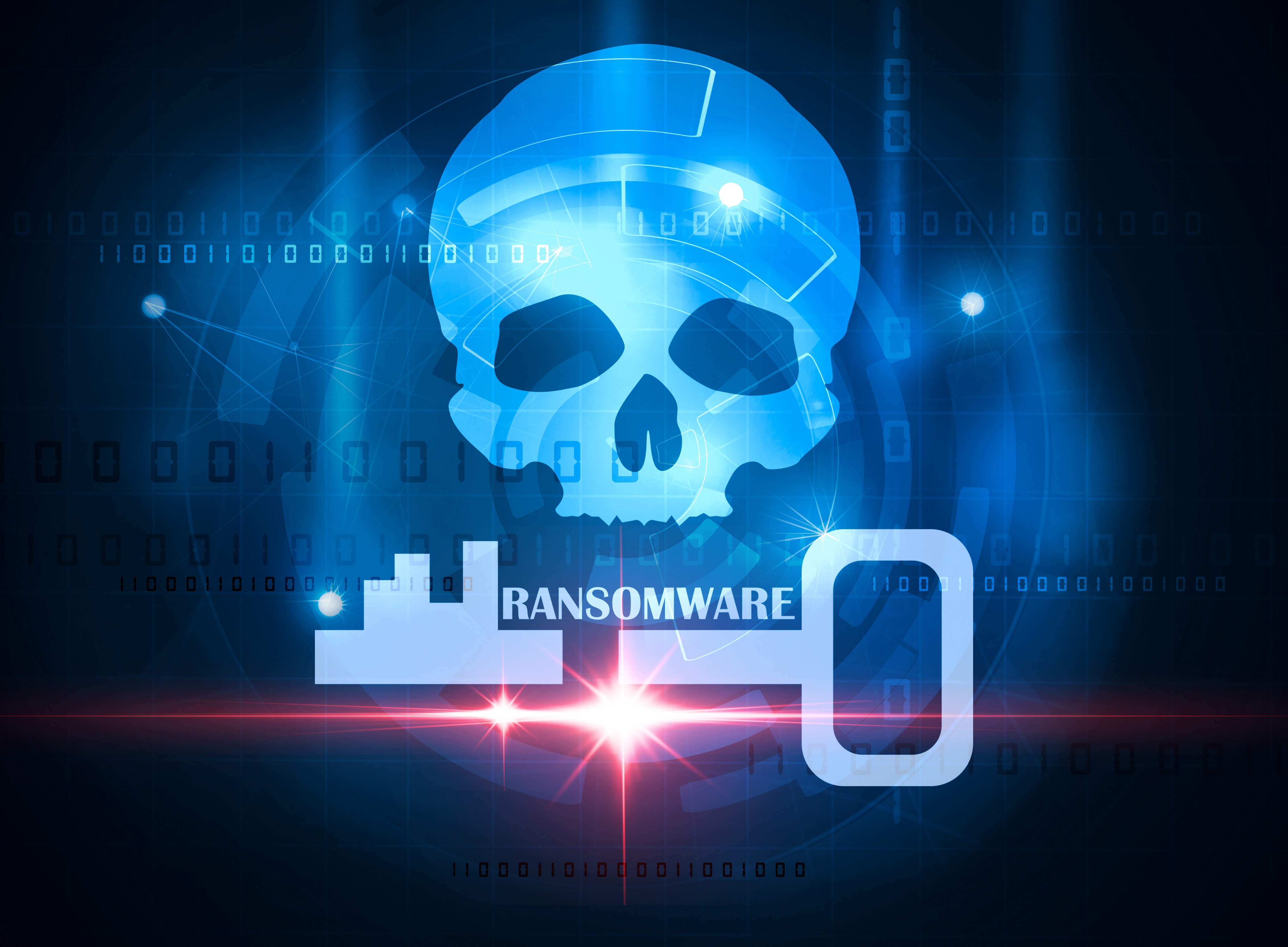 Ransomware attacks concept