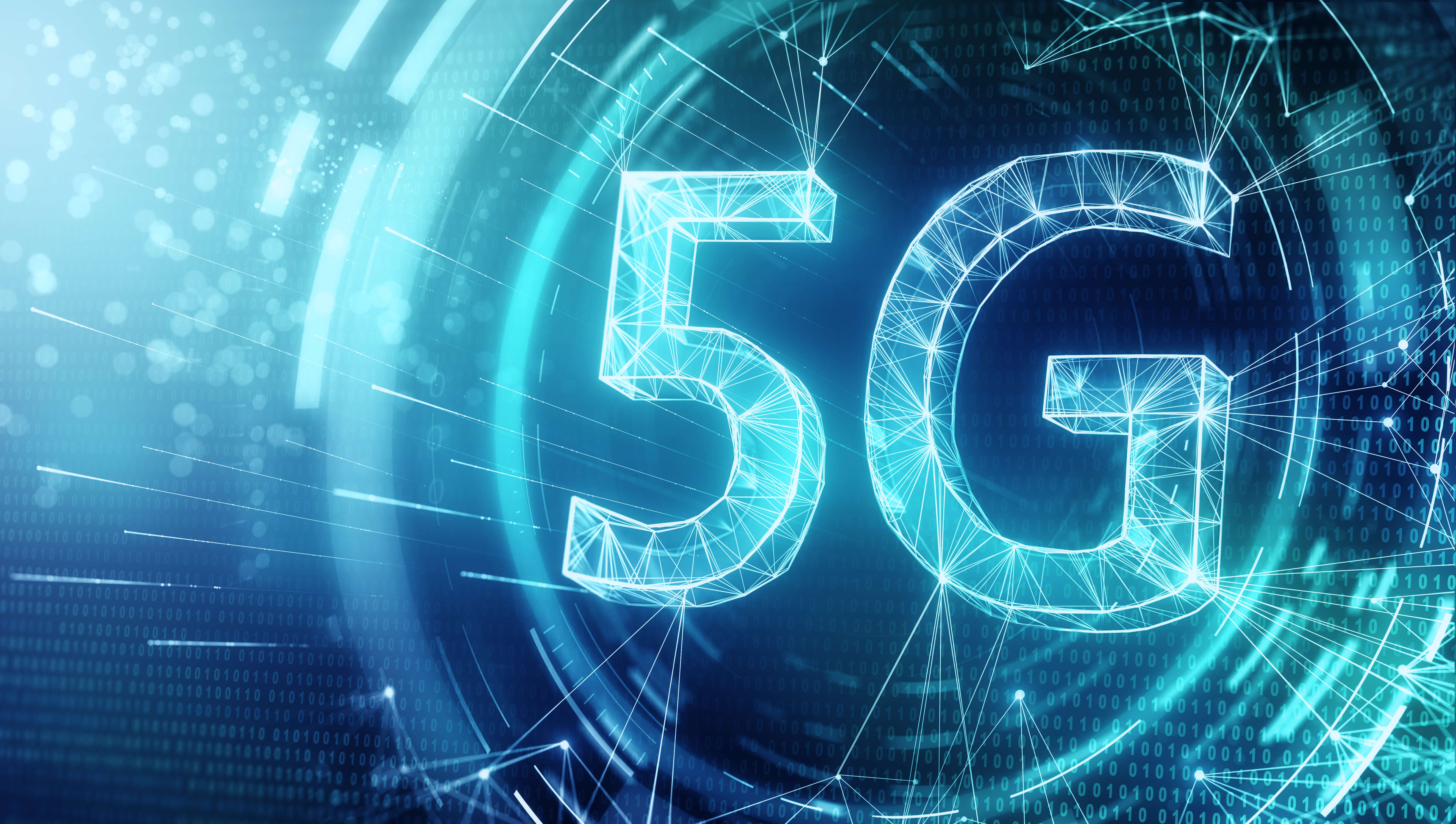 5G telecom and network concept