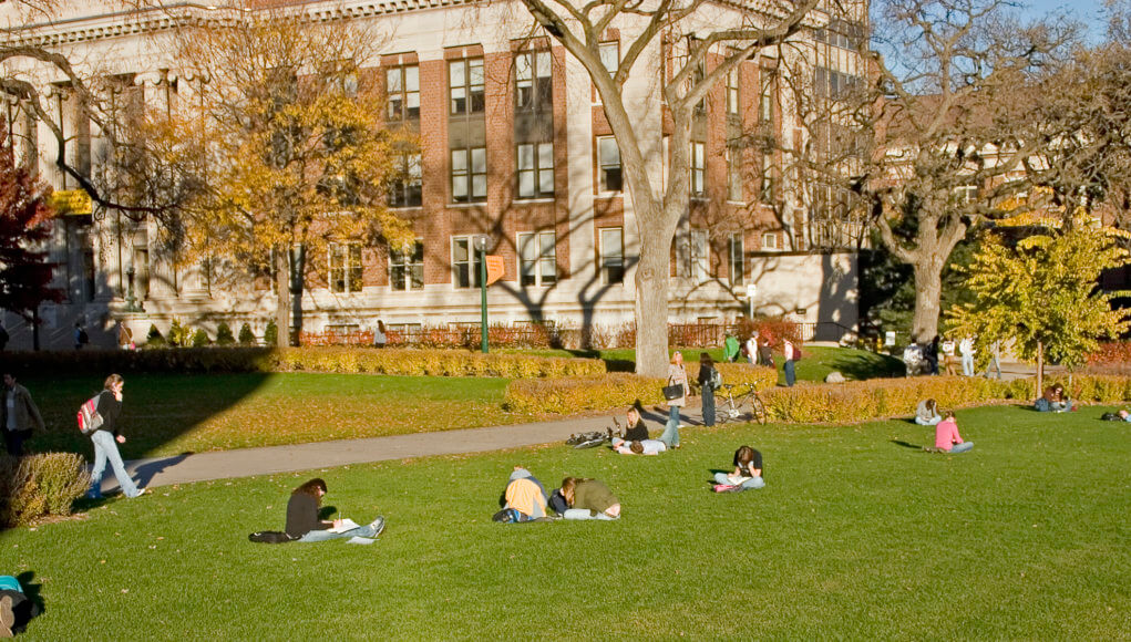 Anonymous university quad