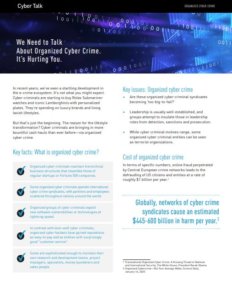 Organized Cyber Crime Solutions Brief
