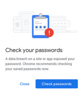 a data breach on a site or app