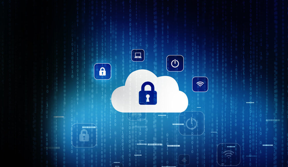 Cloud computing security concept