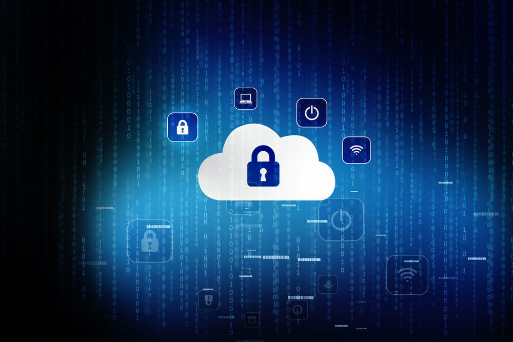 Cloud computing security concept