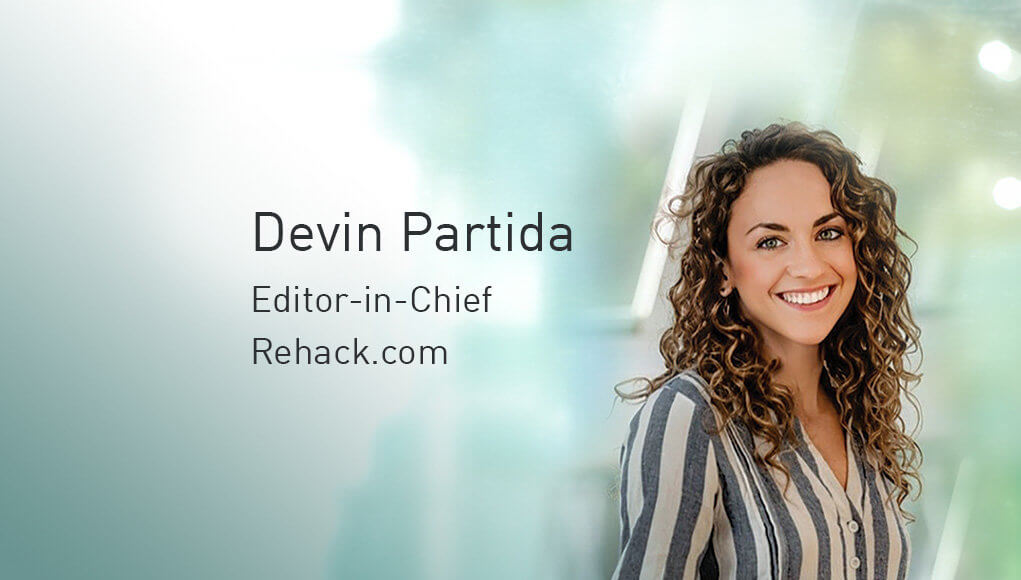 Devin Partida, Editor-in-Chief, Rehack.com