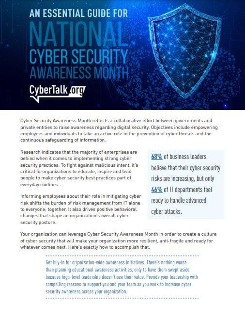 Cyber Security Awareness Month_Solutions Brief