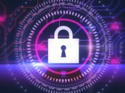 Abstract cyber security concept art