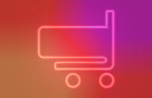 Cyber shopping cart concept art