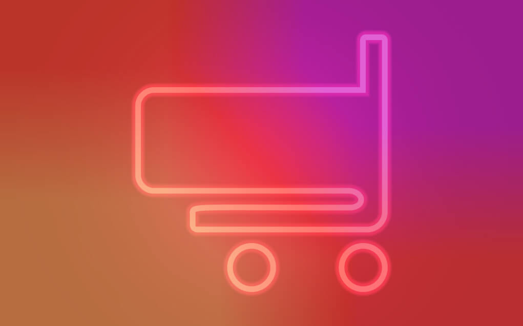 Cyber shopping cart concept art