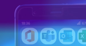 Teams and Outlook apps on phone