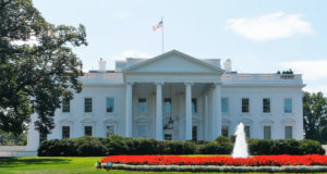 White House and cyber security concept art
