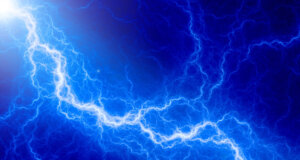 Blue lightning, cobalt strike abstract concept art