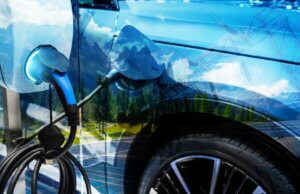 Electric Vehicle Charging Station Concept Art