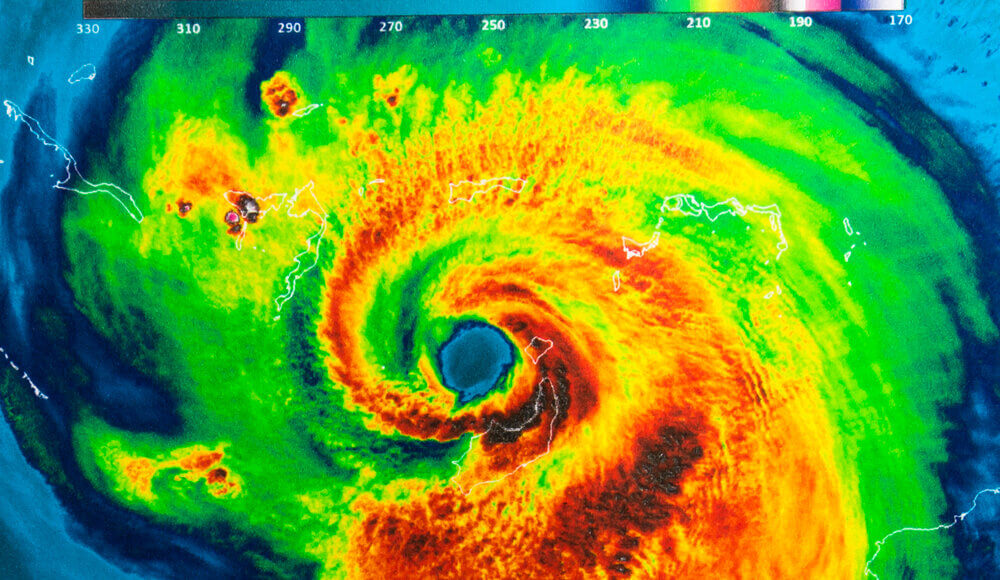 Eye of the storm, hurricane concept art