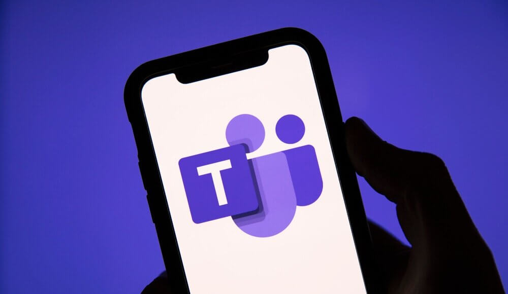 Microsoft Teams, concept art showing phone and Teams icons