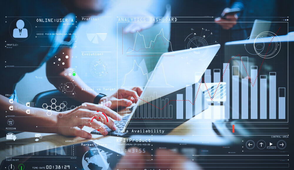 CISO career path and business performance indicators concept art