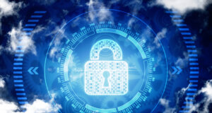 Cyber security concept art lock screen