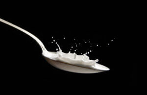 Liquid data storage concept art - droplets of milk in-motion
