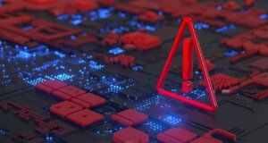 Phishing and AI abstract concept art